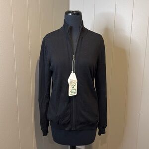 NWT Greg Norman Women’s Medium Ladies Zip Up Sweater Cowl Performance Golf